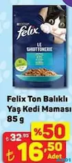 FELİX TON BALIKLI YAŞ KEDİ MAMASI 85 G fiyat ve kampanya bilgisi